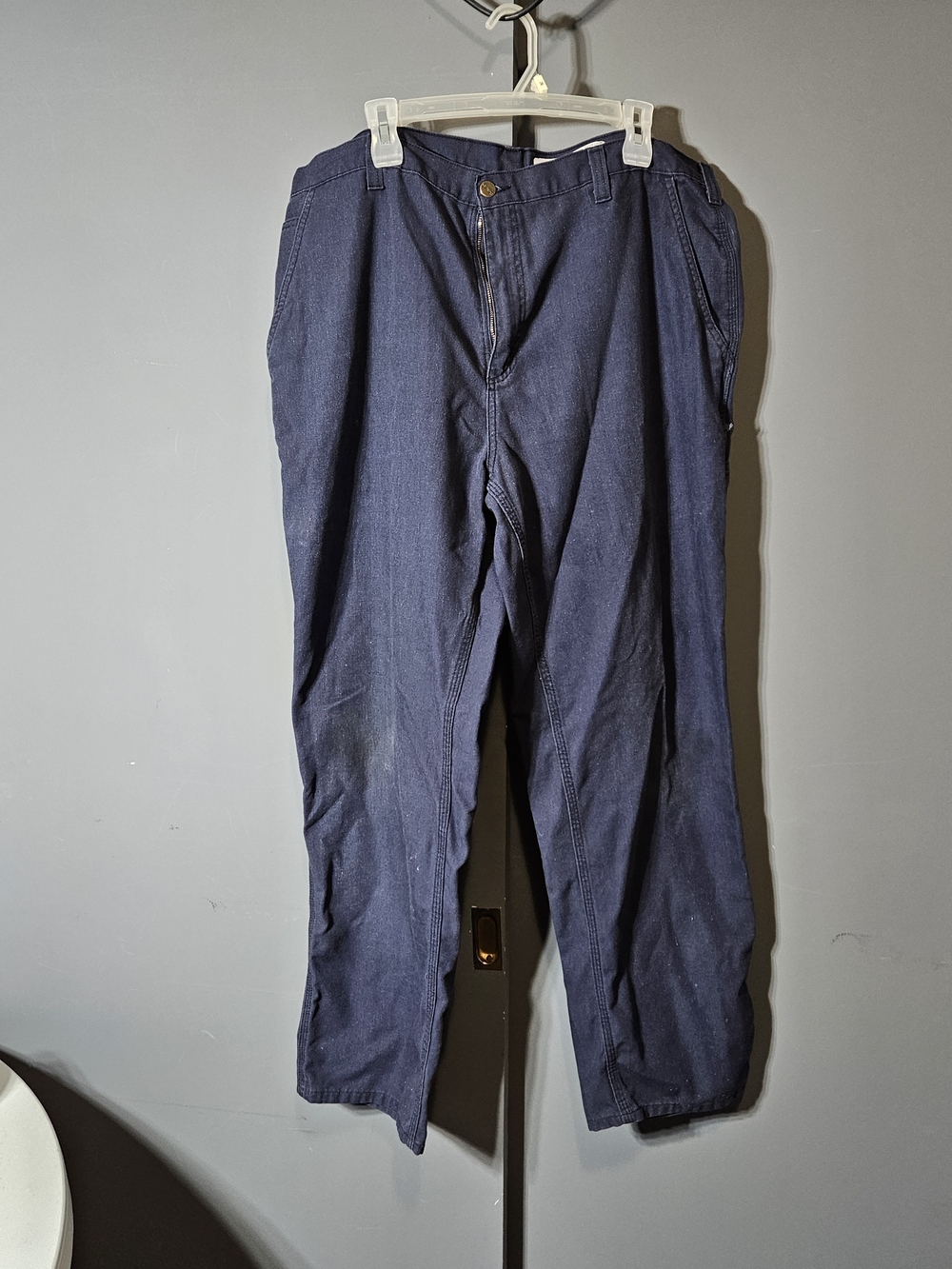 2 Carhartt Men's Navy Work Technician Blue Pants